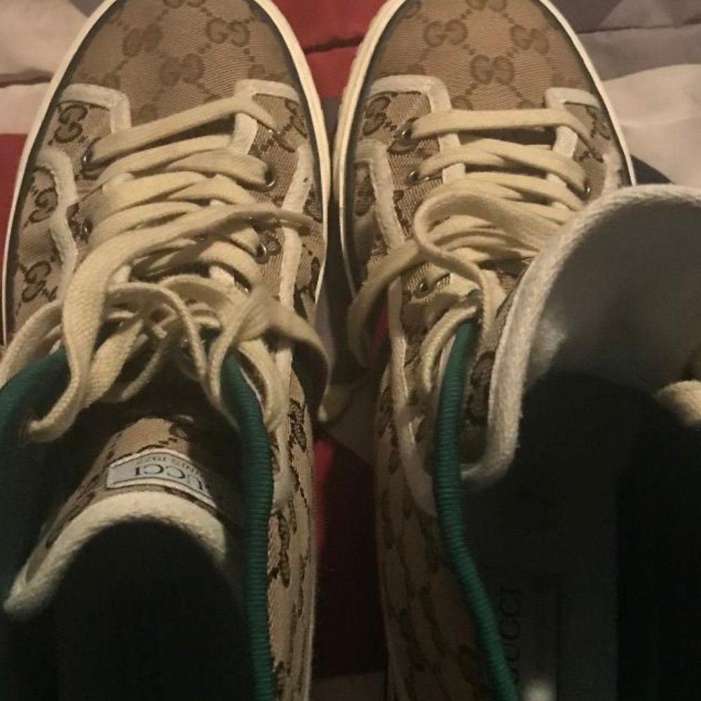 men gucci high top shoes